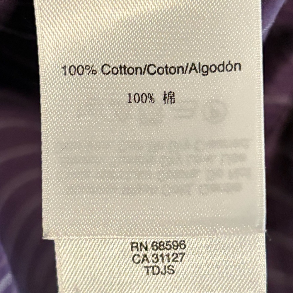 Vintage DKNY Two-Tone Purple Pinstripe Dress Shirt – Size Small, 15" Neck EUC - Picture 11 of 11